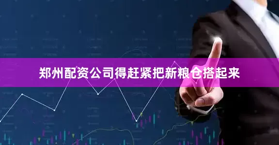 郑州配资公司得赶紧把新粮仓搭起来